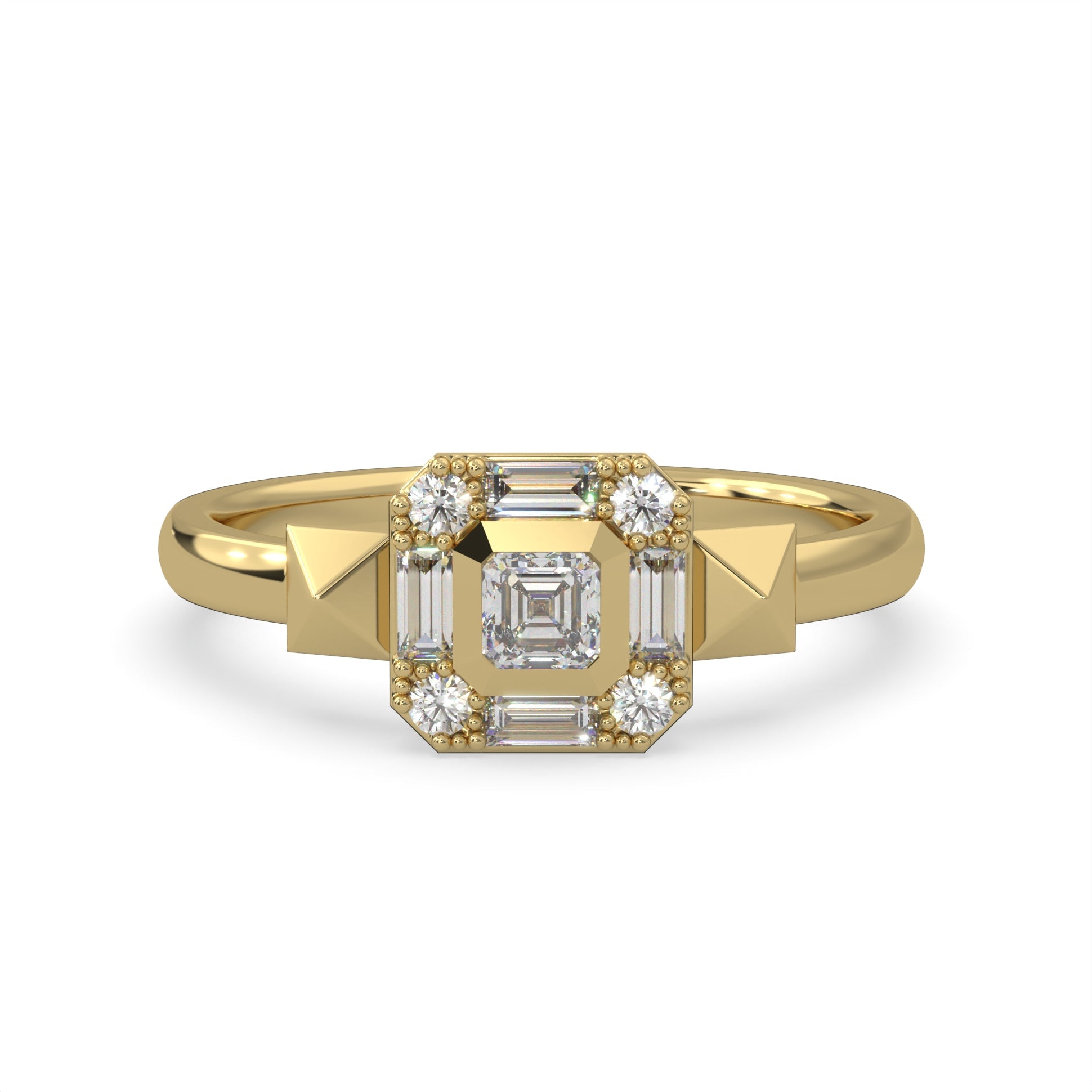 Earth Ring Peak | Ekati Natural Diamonds Rings in Modern Electrum™