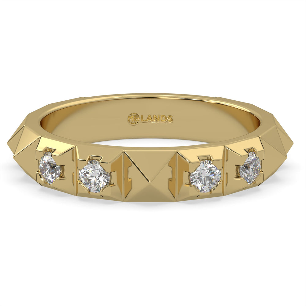 Earth Ring Summit | Ekati Natural Diamonds Rings in Modern Electrum™